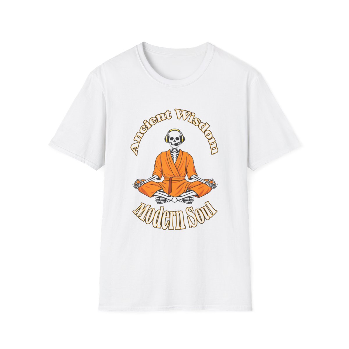 Ancient Wisdom Skeleton Buddha T-Shirt | Modern Soul Graphic Tee | Modern Wisdom Podcast Merch | Chris Williamson